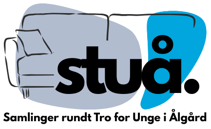 bildet viser logo av STUÅ med en sofa bak. Undertittelen sier Samlinger Rundt Tro i Ålgård
